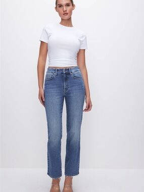 Good America Always Fits Good Legs Straight Jeans in Indigo 316 FITS SIZE 14-18